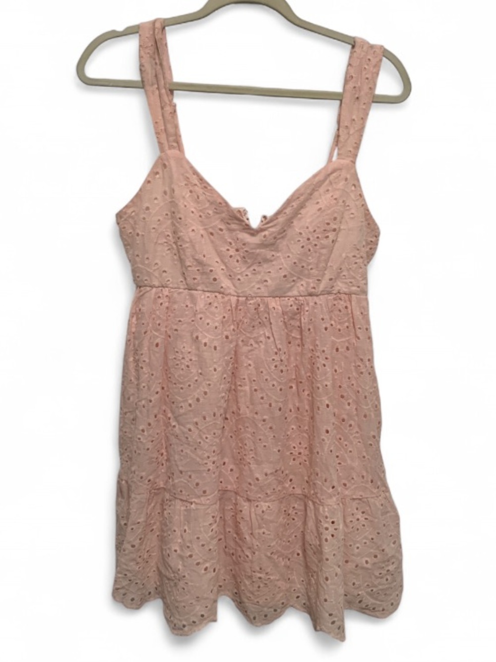 NWT Trixxi Soft Pink Eyelet Mini Dress